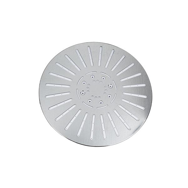 Cabezal ducha redondo blanco 23 cm. - GAMAZA